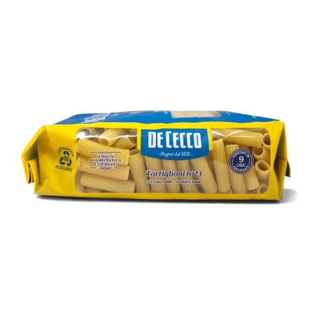 De Cecco Tortiglioni No.23 Makaron z Semoliny Durum 500g - Klasyczna Włoska Pasta al Dente